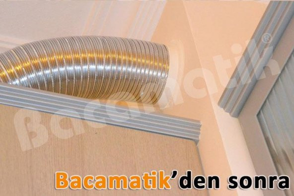 Bacamatik Aspiratör Davlumbaz Baca Klapesi Koku Önleyici Klape - 4