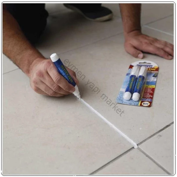 Vodaseal Fayans Derz Kalemi Beyaz 4 lü Set + 4 Adet Yedek Uç - 2