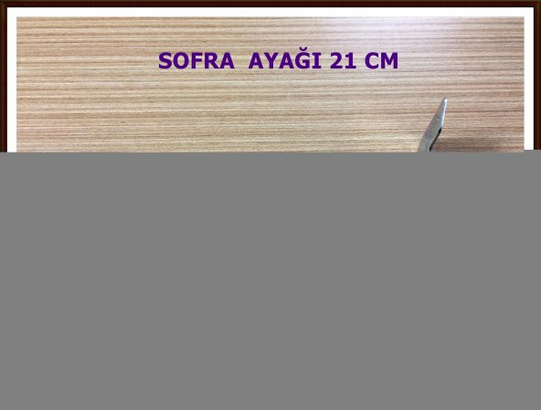 Sofra Ayağı Metal Katlanır 21 cm Vidaları ile Birlikte Gönderilecektir - 2