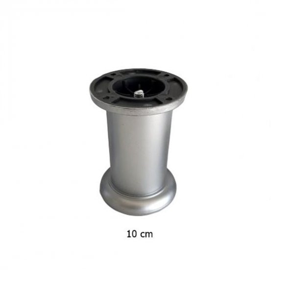 Jumbo Plastik Ayak 10 cm Mobilya Ayağı Gri - 3