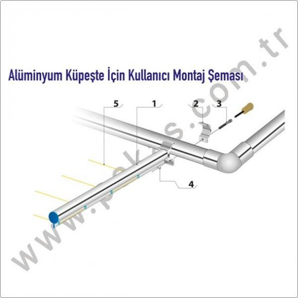 Pakas Balkon Çamaşır Kurutma Askısı Yuvarlak Küpeşte Pks 01 - 2