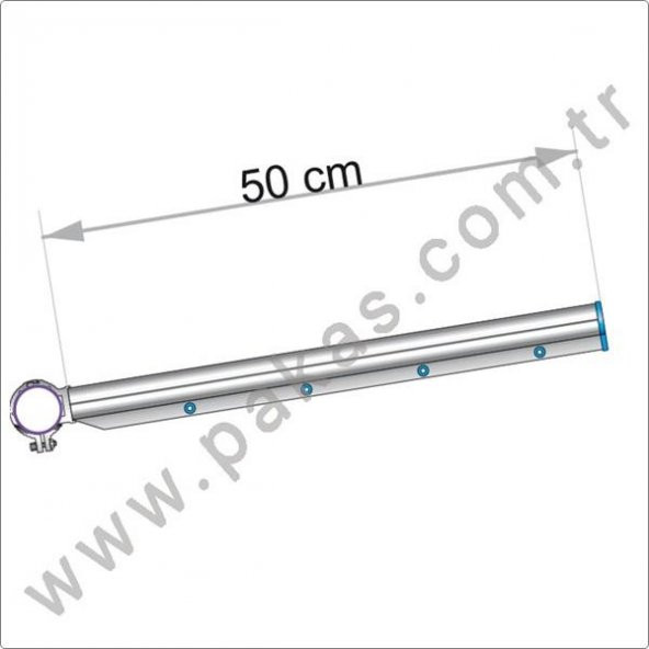 Pakas Balkon Çamaşır Kurutma Askısı Yuvarlak Küpeşte Pks 01 - 4