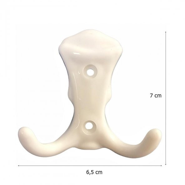 Plastik Beyaz Mobilya Dolap Askı Portmanto Askısı - 2
