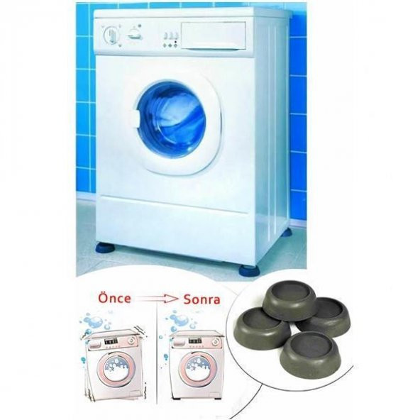 Saban Çamaşır Makinesi Titreşim Ayağı + Silikon Çekme Aparatı Set - 2