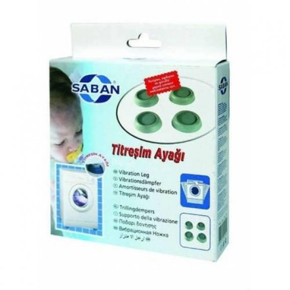 Saban Çamaşır Makinesi Titreşim Ayağı + Silikon Çekme Aparatı Set - 4