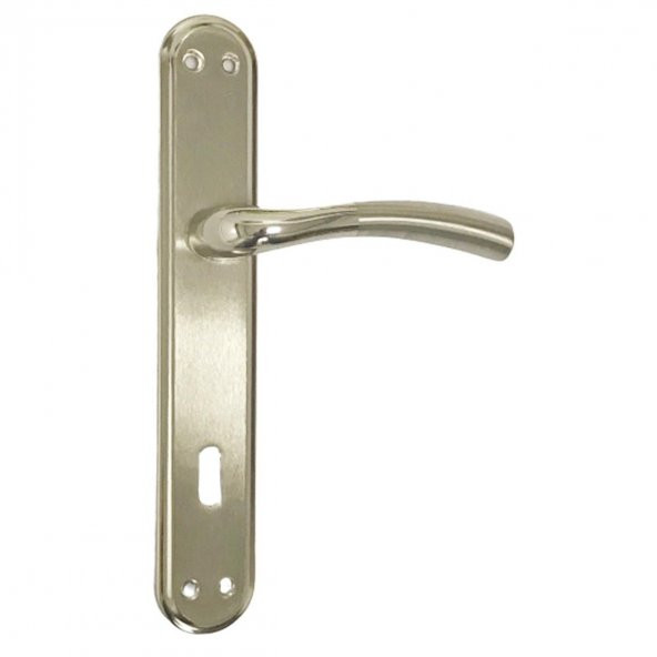 Hira Marmaris Sahra Lüx Nikel Saten Kapı Kolu Oda - 2