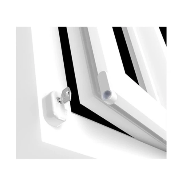 Pentilt Çift Açılım Pvc Pencereler için Çocuk Emniyet Kilidi Beyaz - 3