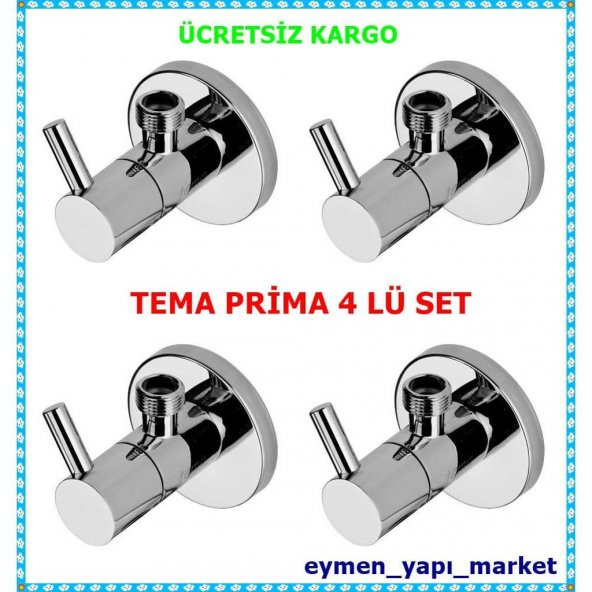Tema Prima Taharet Musluğu Ara Musluk Aç Kapa 4 lü Set - 3