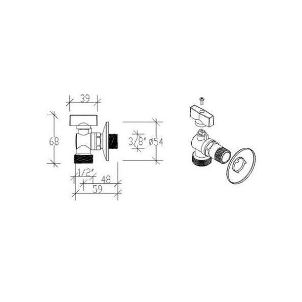 Tema Küresel Filtreli Çamaşır Bulaşık Makinesi Musluğu Musluk - 2