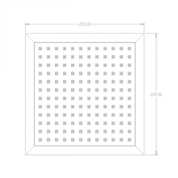 Tema 55200 Quadro Kare Tepe Duş Başlığı - 2