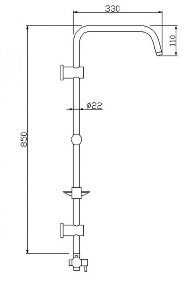 Tema Rain Bianco Sürgülü Banyo Duş Takımı Seti 5+1 Fonksiyonlu - 2