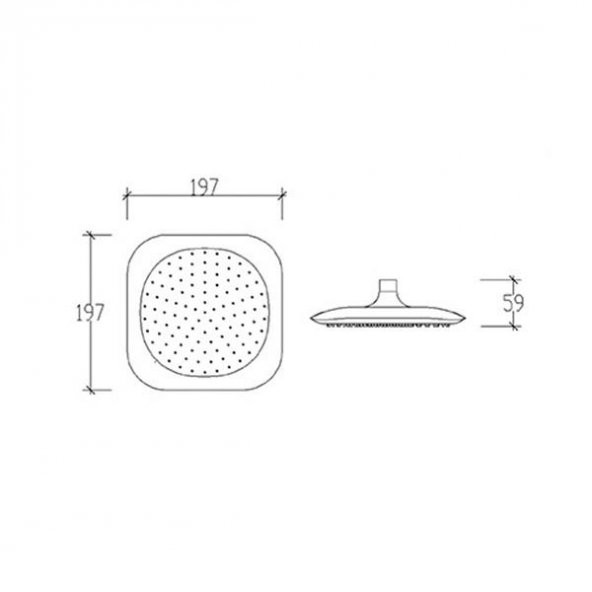 Tema Bianco Banyo Tepe Duş Başlığı Başlık Kireç Kırıcılı Sistem - 3