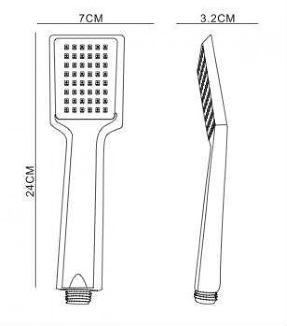 Tema Arya Banyo Duş Başlığı Tek Fonksiyonlu Poşet Ambalaj - 2