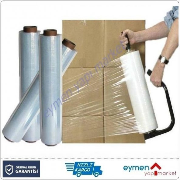 Paketleme Ambalaj için Sanayi Tipi Streç Film 17 Mikron - 2