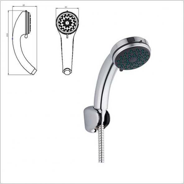 Tema Classic Mafsallı Banyo Duş Takımı Seti Blister Ambalajlı - 2