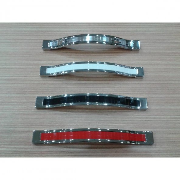 BUSE RENKLİ DOLAP ÇEKMECE KULP KROM 160 MM RENK SEÇENEKLİ.. - 1