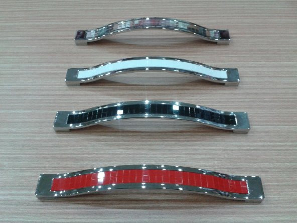 BUSE RENKLİ DOLAP ÇEKMECE KULP KROM 160 MM RENK SEÇENEKLİ.. - 2
