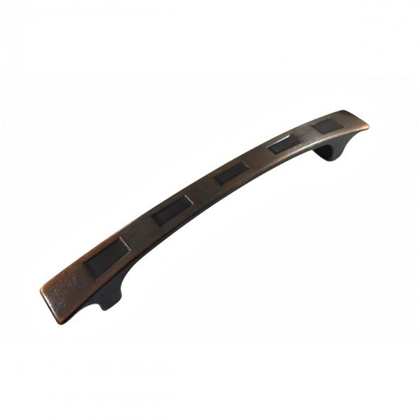 Kareli Eskitme Bakır Mobilya Dolap Çekmece Kulp 96 mm