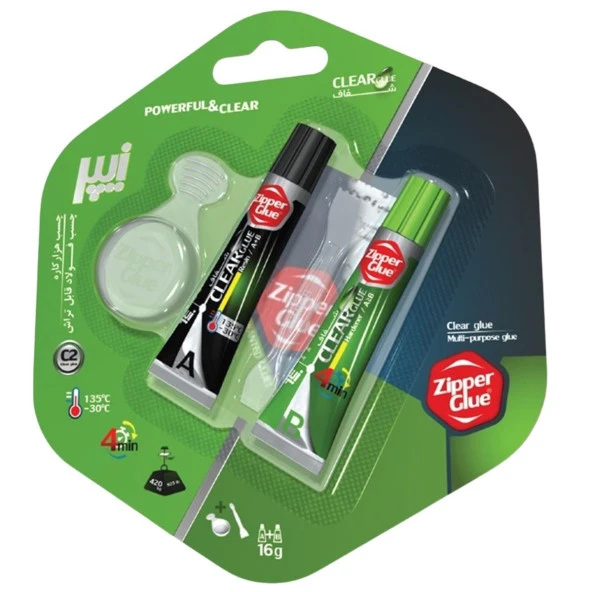 Zipper Glue İran Malı Çift Karışımlı Yapıştırıcı 16 Gr Şeffaf - 2