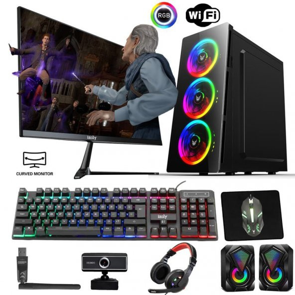 İzoly K203 i5-3470 16GB 256GB SSD GT740 4GB 27 Oyuncu Masaüstü Bilgisayarı