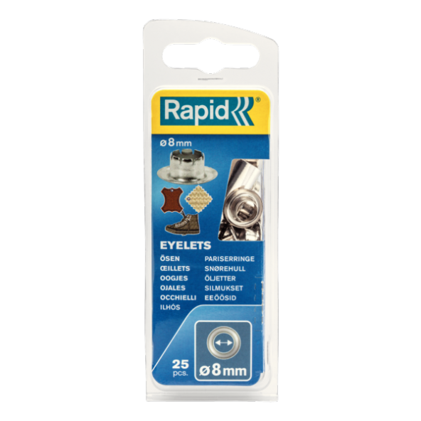 Rapid Kuşgözü Delik Halka Alüminyum 8 Mm 25 Adet 5000411