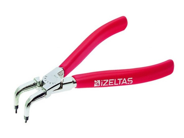 Izeltaş 210 Mm Diş Segman Pensi Yayli Eğri 3311120210