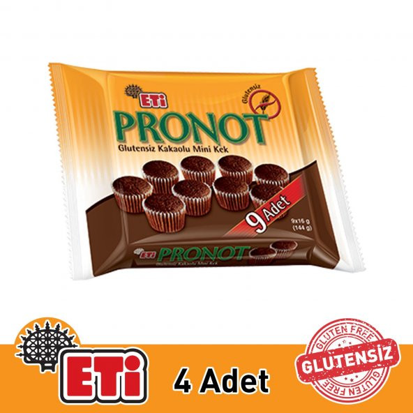 Eti Pronot Glutensiz Kakaolu Mini Kek 4 ADET