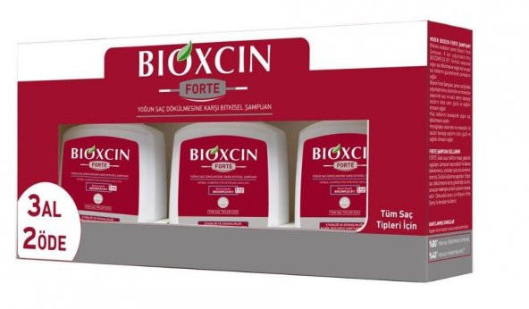 Bioxcin FORTE  Şampuan 3 al 2 öde 300ml SKT. 11.2017