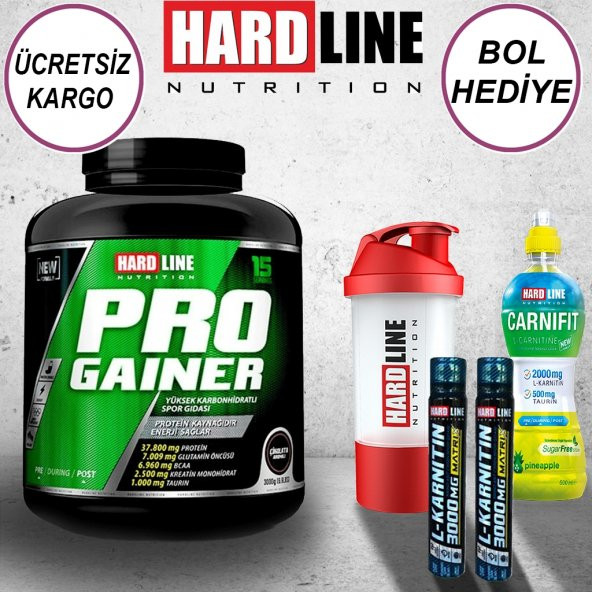 HardLine Progainer karbonhidrat - 3000 gr
