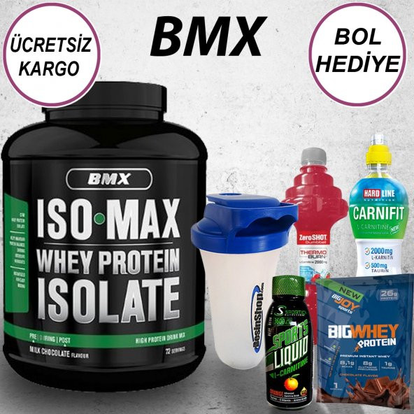 BMX Iso Max Whey ProteinTozu Isolate 1800gr