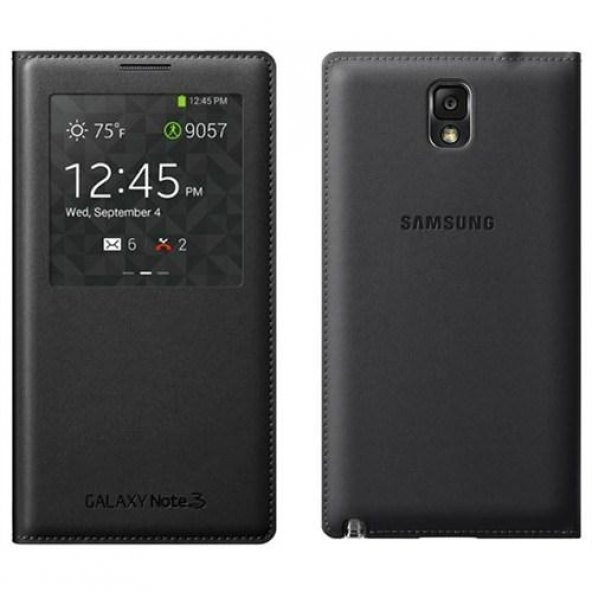 Samsung Galaxy Note 3 S View Cover Siyah