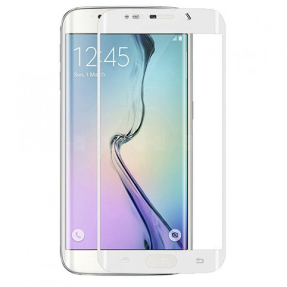 Bufalo Samsung S6 EDGE Kavisli Ped Ekran Koruyucu Beyaz