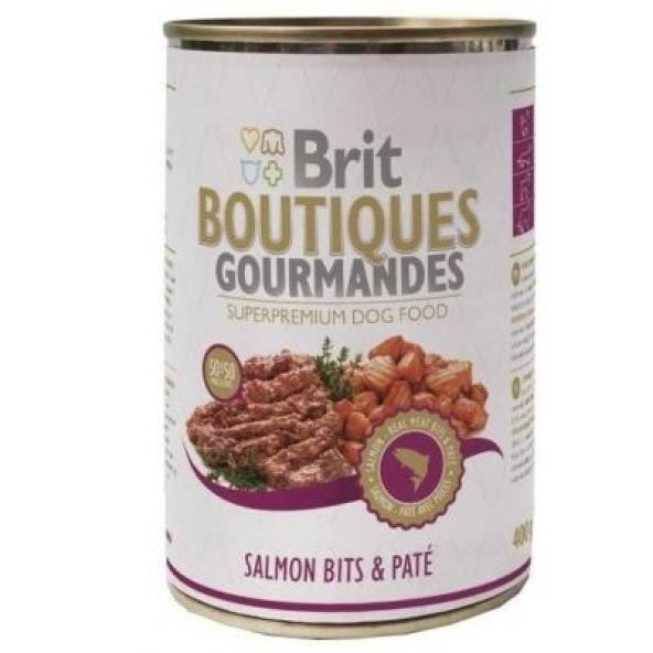 Brit Bountiques Gourmandes Somonlu Konserve Köpek Maması 400 gr