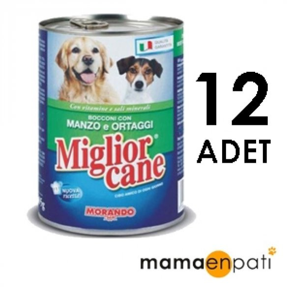 Miglior Yetişkin Köpek Konservesi Biftekli&Sebzeli 405 gr