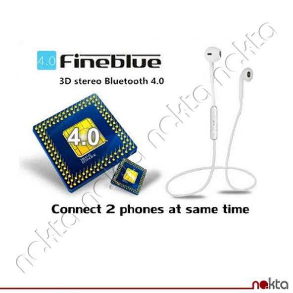 Fineblue Mate7 Sport Bluetooth Kulaklık Beyaz