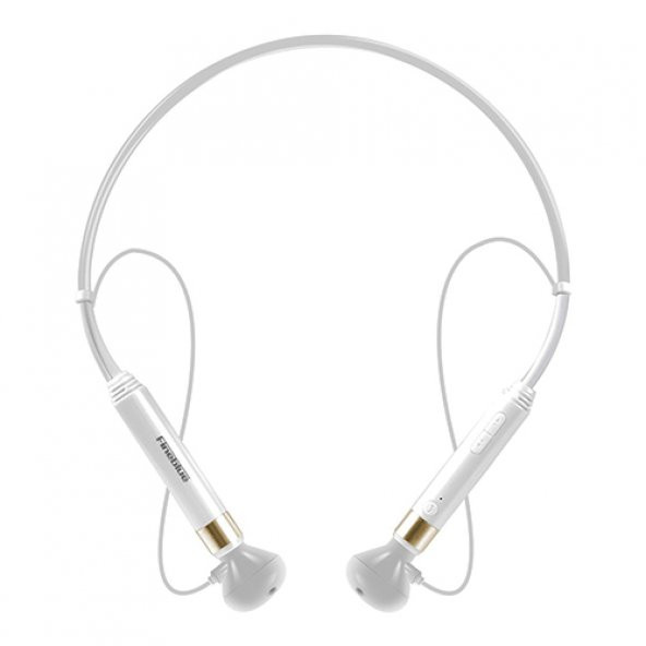 Fineblue FD-600 Kablolu Bluetooth Kulaklık (NFC) Beyaz Gold