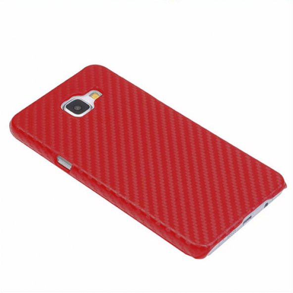 FitCase Galaxy A710 Carbon Kaplama Arka Kapak Kırmızı