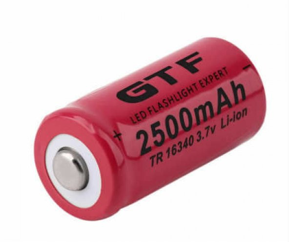 16340 PİL 2500 mAh