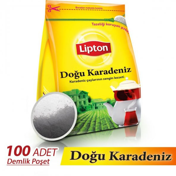 Lipton Doğu Karadeniz Demlik Çay 100 Adet 320 gr