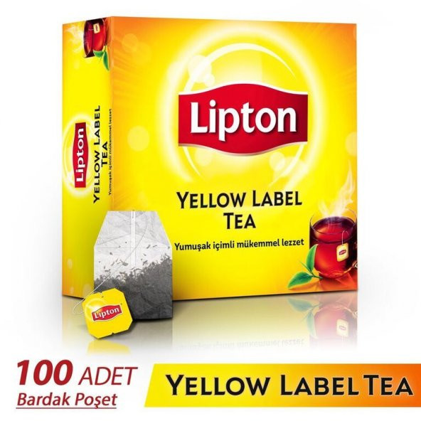 Lipton Yellow Label Bardak Poşet Çay 100 Adet 200 gr