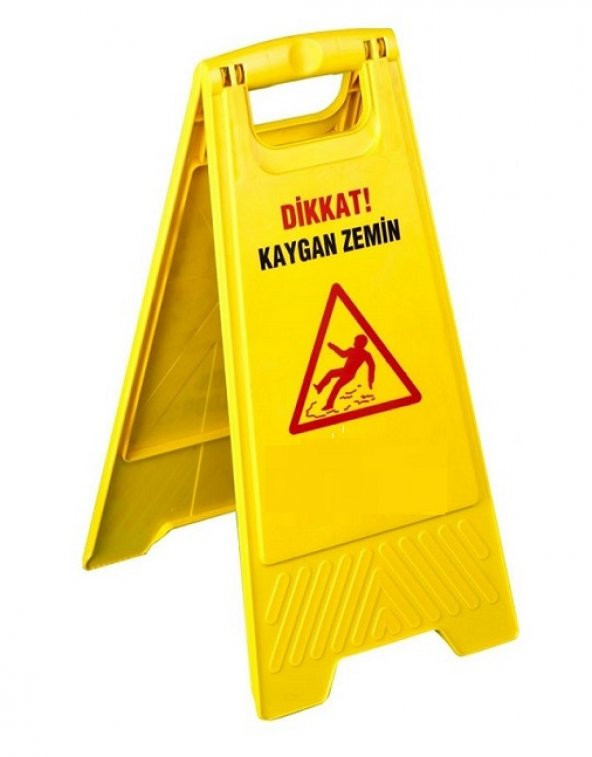 Safell Kaygan Zemin Levhası - Dikkat Uyarı Levhası - 4lü Paket - 2