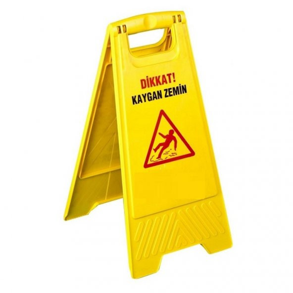Safell Kaygan Zemin Levhası - Dikkat Uyarı Levhası - 5li Paket - 2
