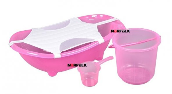 Muju muju Baby Shower Bebek Banyo Küvet Seti - 5 li Küvet Seti - 4