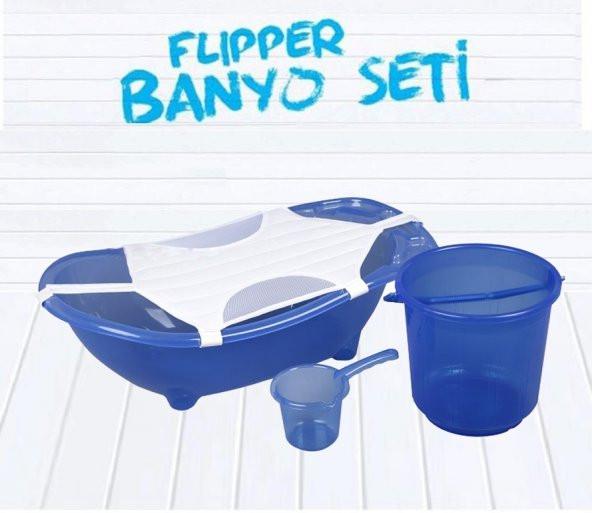 Flipper Bebek Banyo Küvet Seti - 5 Parça Bebek Banyo Küveti - 2
