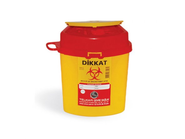 Safell Tıbbi Atık Kovası 1.3 Litre - Tıbbi Atık Kutusu