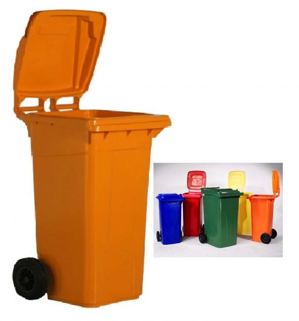 Hafea Çöp Konteyneri 240 lt - Tekerlekli A+ Isiya Karşı Dayanıklı