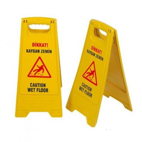 Safell Kaygan Zemin Levhası - Dikkat Uyarı Levhası - 2 Adet