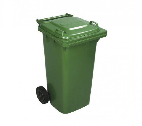 Safell Çöp Konteyneri 120 Litre Yeşil - Tekerlekli - Isiya Dayanıklı A+ Kalite - 2