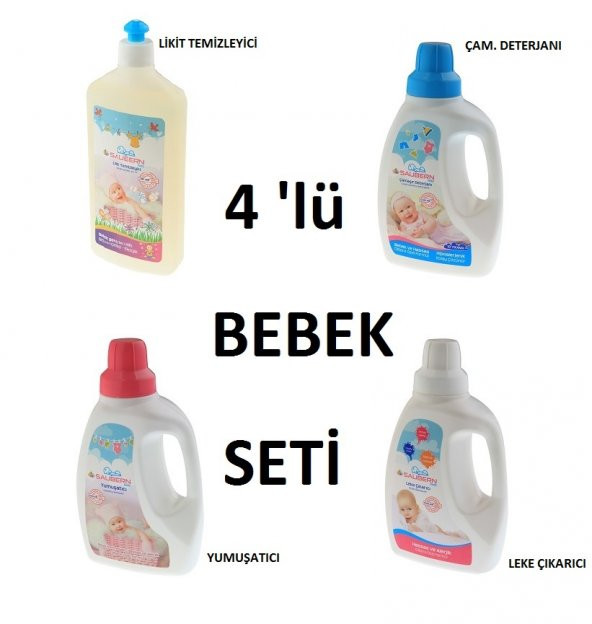 Saubern Bebek Çamaşır Deterjanı - Bulaşık Deterjanı - Yumuşatıcı
