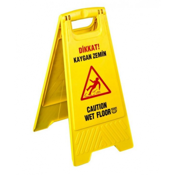 Safell Kaygan Zemin Levhası - Dikkat Uyarı Levhası - 10 Adet